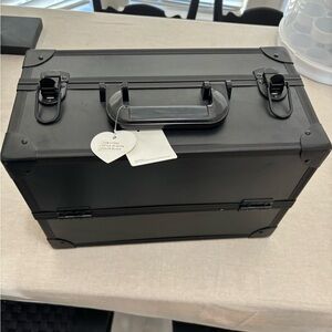 Black metal craft box storage
